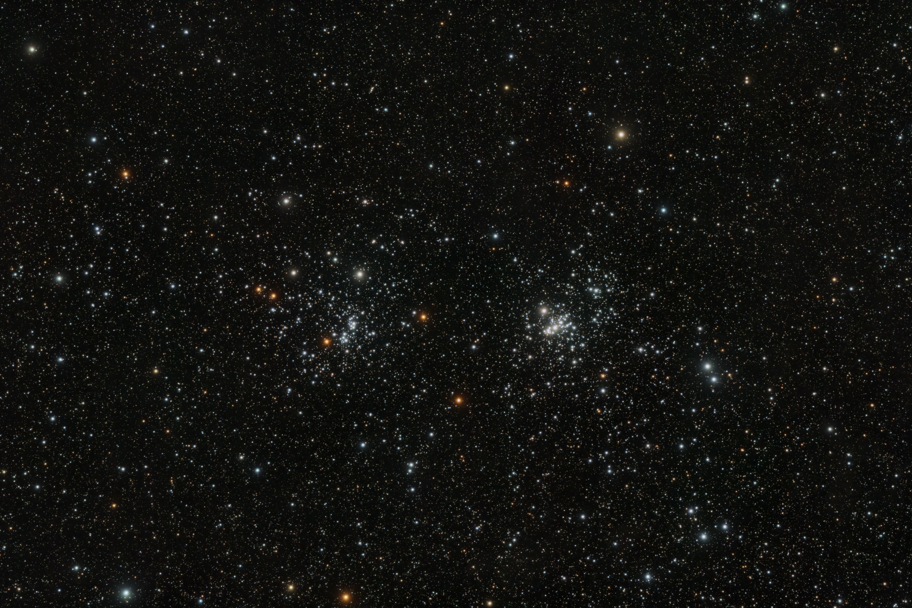 NGC 869 and NGC 884 in Perseus, the Double Cluster