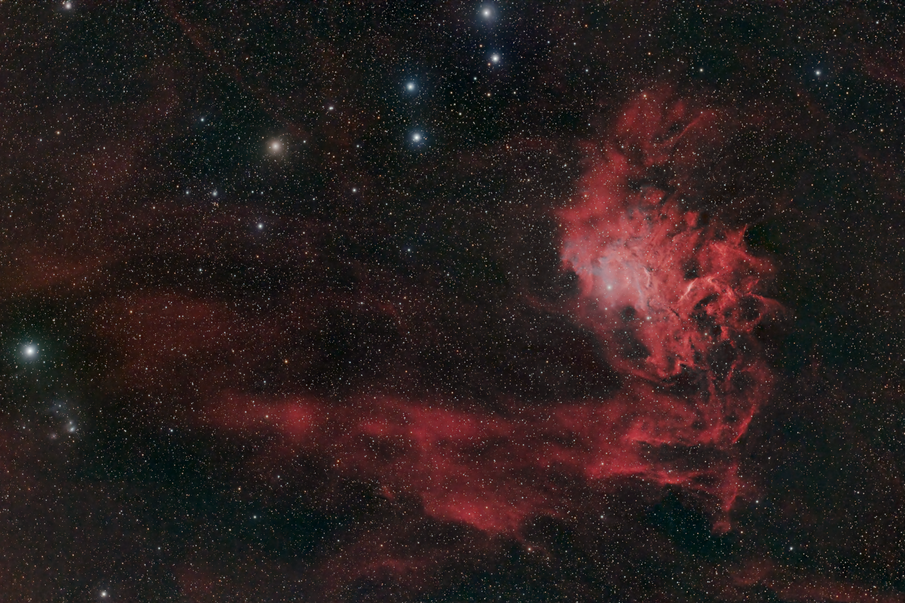 IC 405 in Auriga, the Flaming Star Nebula