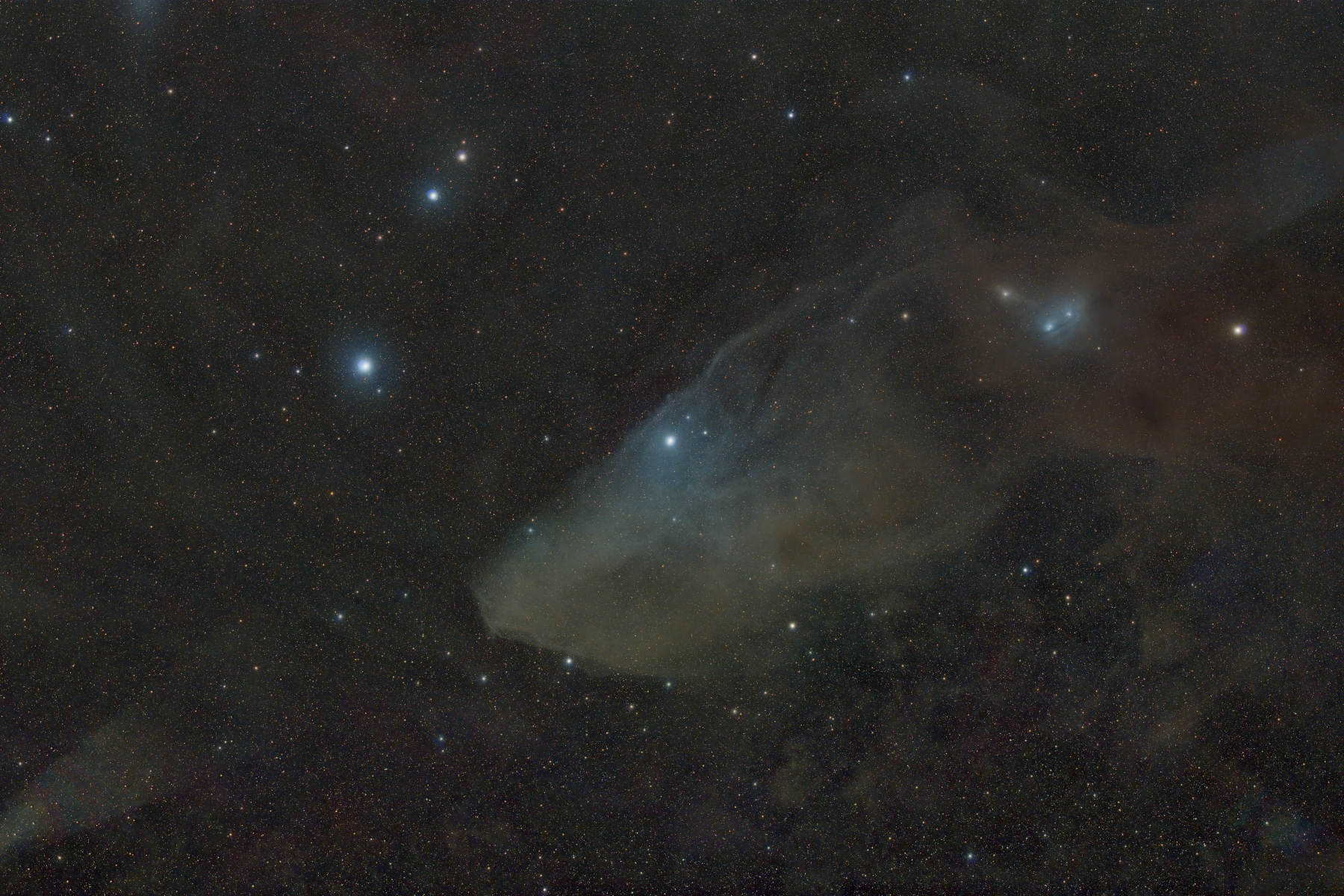 The Blue Horsehead Nebula