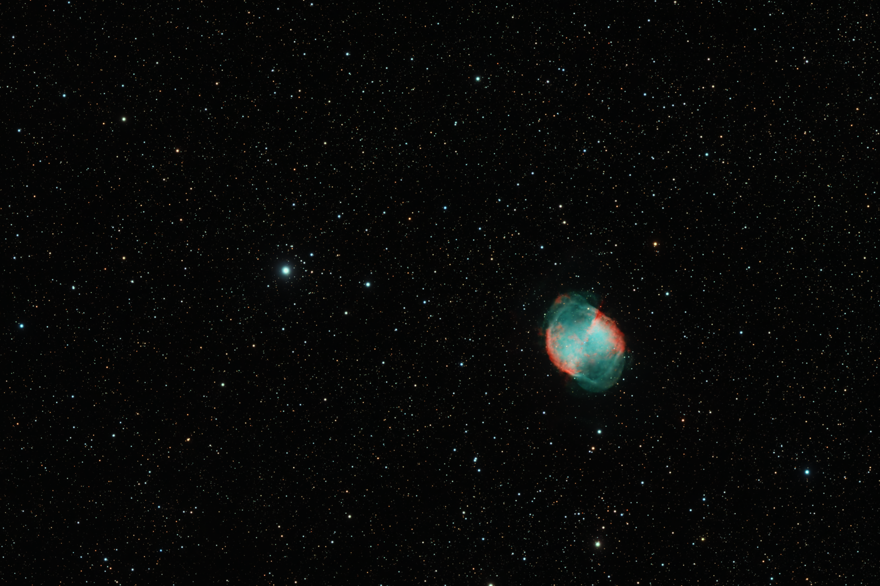 M27 in Vulpecula, the Dumbell Nebula