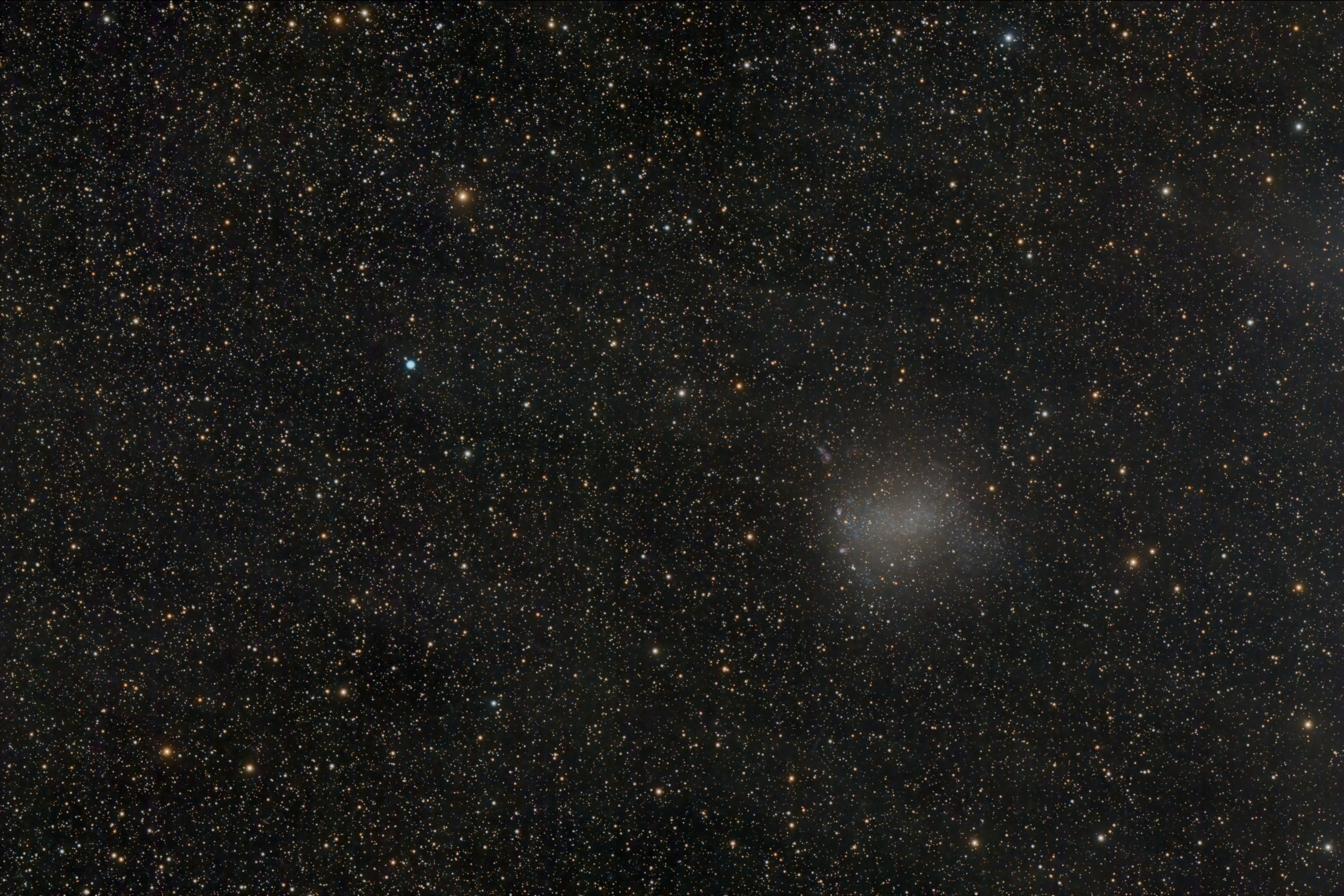 NGC 6822 in Sagittarius, Barnard's Galaxy