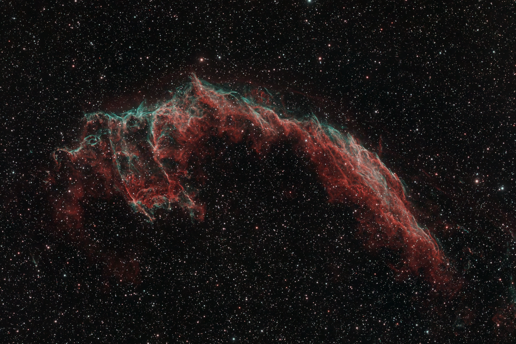 NGC 6992 in Aquarius, the Eastern Veil Nebula